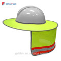 Hallo Viz Mesh Helm Sunshield Beschützer High Visibility Reflektierende Full Brim Hard Hat Sonnenschutz für Arbeiten im Freien